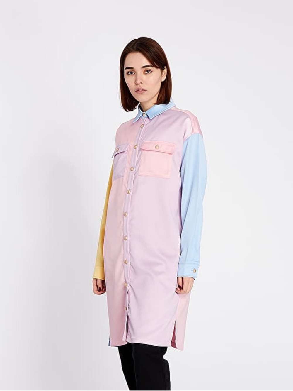 NWT Lazy Oaf Silky T-Shirt Dress - Picture 2 of 6